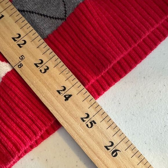 Izod Women’s Golf Sweater V-Neck Diamond Graphic Size 2XL Red Color - Picture 9 of 11